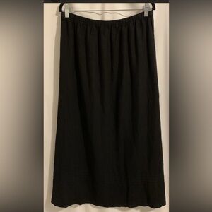 Hot Cotton By Marc Ware Size XL Skirt Maxi Linen Lagenlook Vintage Elastic Waist